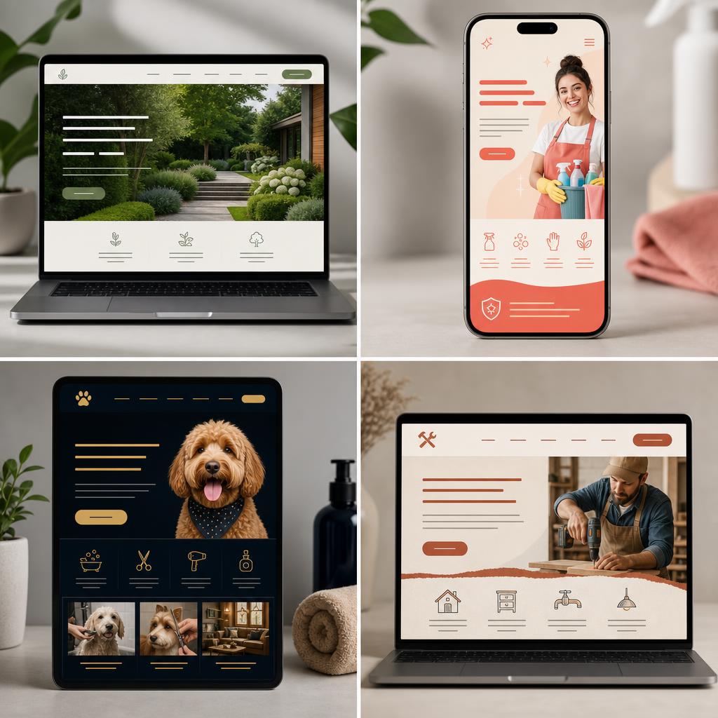 Examples of beautiful small-business websites designed by ResetPages